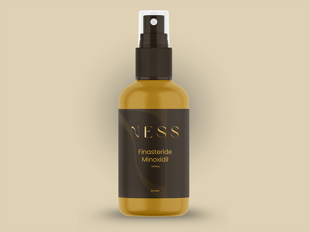 2-in-1 Hair Growth Solution Finasteride Minoxidil, hair loss, hair growth, ness healthcare